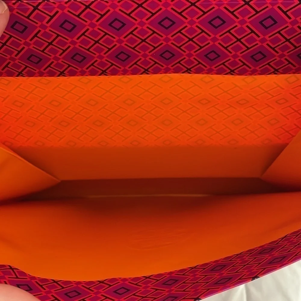 Tory Burch Purple & Orange Gift Bag